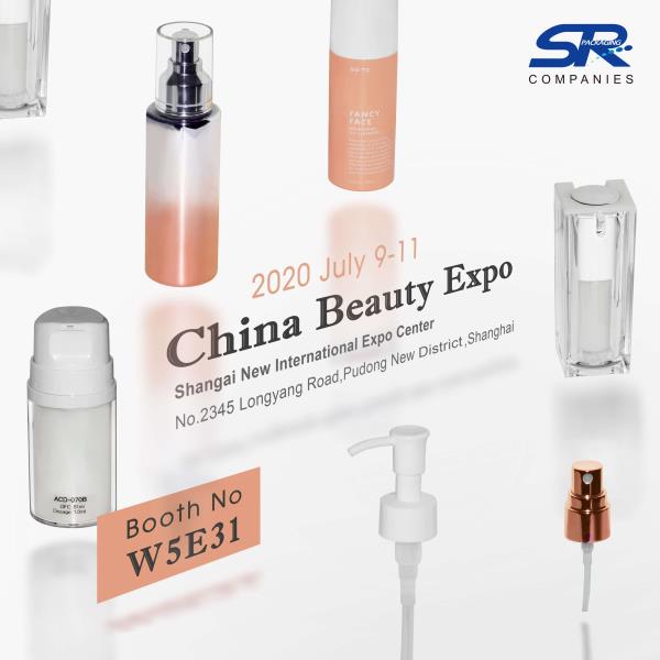 China Beauty Expo 2020, CBE Shanghai, will be held from July 9th to 11th, visit SR Packaging at stand W5E31